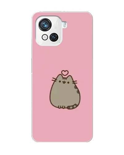 Чехол для Blackview Oscal C80 с картинкой «Pusheen сердце»