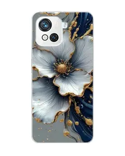 Чохол для Blackview Oscal C80 з картинкою «Біла квітка та золотий флюїд» Чохол для Blackview Oscal C80 з картинкою «Біла квітка та золотий флюїд»