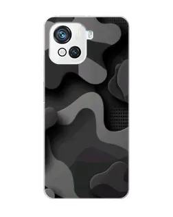 Чохол для Blackview Oscal C80 з картинкою «Темний абстрактний камуфляж»