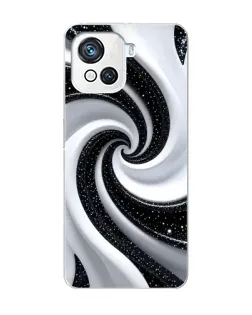 Чохол для Blackview Oscal C80 з картинкою «Чорно-біла спіраль»