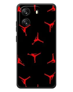 Чехол для Blackview Oscal Flat 1C с картинкой «Jordan Red Pattern»