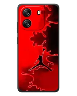 Чехол для Blackview Oscal Flat 1C с картинкой «Jordan Red Smoke»