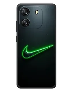 Чехол для Blackview Oscal Flat 1C с картинкой «Неоновый контур Nike»