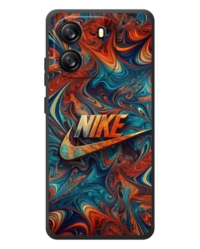 Чехол для Blackview Oscal Flat 1C с картинкой «Nike в абстракции»