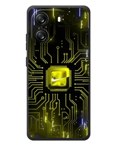 Чехол для Blackview Oscal Flat 1C с картинкой «Nike — золотая искра»