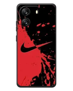 Чохол для Blackview Oscal Flat 1C з картинкою «Червоні бризки Nike»