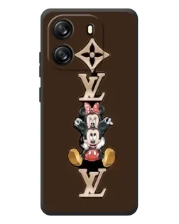 Чехол для Blackview Oscal Flat 1C с картинкой «LV и Микки Маус»