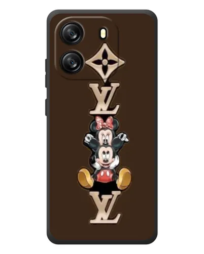 Чехол для Blackview Oscal Flat 1C с картинкой «LV и Микки Маус»