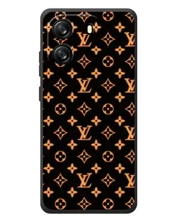 Чехол для Blackview Oscal Flat 1C с картинкой «Золотая монограмма LV»