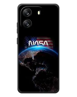 Чехол для Blackview Oscal Flat 1C с картинкой «Земля из космоса NASA»