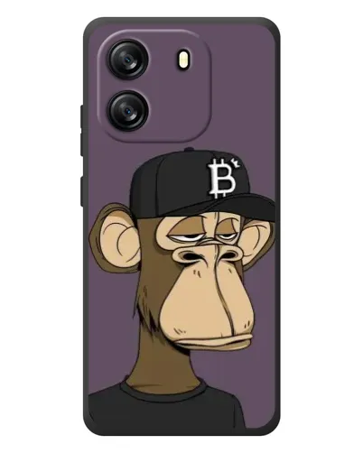Чехол для Blackview Oscal Flat 1C с картинкой «Bored Ape в кепке»