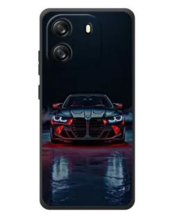 Чехол для Blackview Oscal Flat 1C с картинкой «BMW на мокрой дороге»