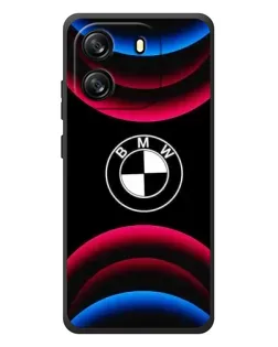 Чехол для Blackview Oscal Flat 1C с картинкой «Логотип BMW и неоновые дуги»