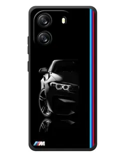 Чехол для Blackview Oscal Flat 1C с картинкой «Силуэт BMW в темноте»