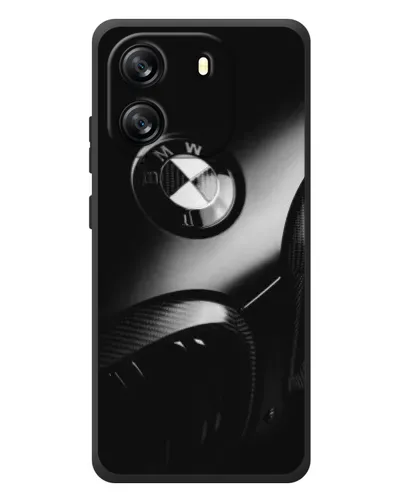 Чехол для Blackview Oscal Flat 1C с картинкой «Эмблема BMW — макро»
