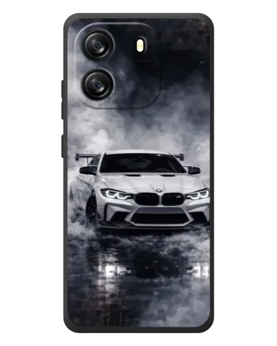Чехол для Blackview Oscal Flat 1C с картинкой «BMW сквозь туман»