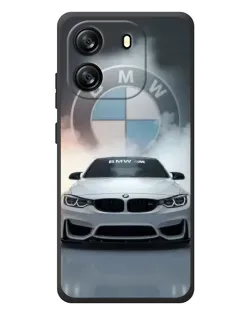 Чехол для Blackview Oscal Flat 1C с картинкой «BMW в белом дыму»