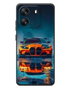 Чехол для Blackview Oscal Flat 1C с картинкой «BMW — золотая эмблема»