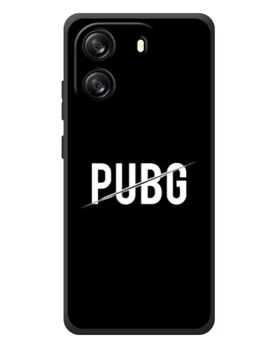Чехол для Blackview Oscal Flat 1C с картинкой «PUBG — белый логотип»