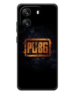 Чехол для Blackview Oscal Flat 1C с картинкой «PUBG — золотой логотип»