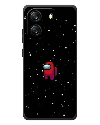 Чехол для Blackview Oscal Flat 1C с картинкой «Красный Among Us»