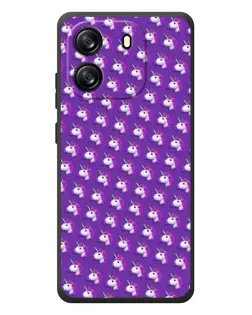 Чехол для Blackview Oscal Flat 1C с картинкой «Единороги на фиолетовом»