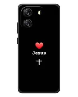 Чехол для Blackview Oscal Flat 1C с картинкой «Сердце - Jesus»