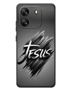 Чехол для Blackview Oscal Flat 1C с картинкой «Надпись Jesus Graffiti»