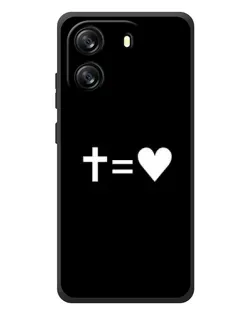 Чехол для Blackview Oscal Flat 1C с картинкой «Крест и Сердце»
