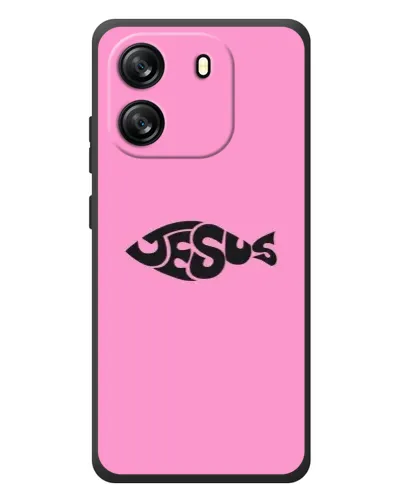 Чехол для Blackview Oscal Flat 1C с картинкой «Розовый символ Jesus» Чехол для Blackview Oscal Flat 1C с картинкой «Розовый символ Jesus»
