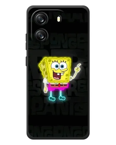 Чехол для Blackview Oscal Flat 1C с картинкой «Неоновый Губка Боб»