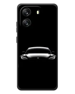 Чехол для Blackview Oscal Flat 1C с картинкой «Фары Tesla Night»