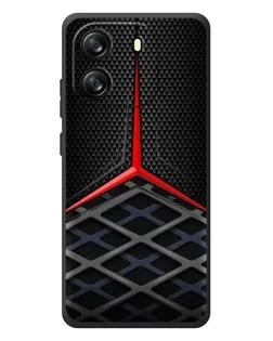 Чехол для Blackview Oscal Flat 1C с картинкой «Mercedes Carbon Grid»