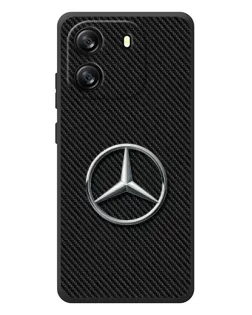 Чехол для Blackview Oscal Flat 1C с картинкой «Карбоновый Mercedes стиль»