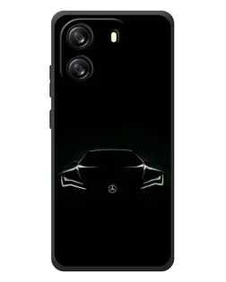 Чехол для Blackview Oscal Flat 1C с картинкой «Mercedes — силуэт авто»