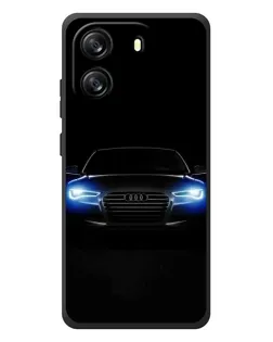Чехол для Blackview Oscal Flat 1C с картинкой «Audi в неоне»
