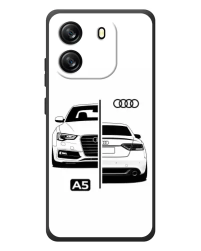 Чехол для Blackview Oscal Flat 1C с картинкой «Audi — контрастный дизайн» Чехол для Blackview Oscal Flat 1C с картинкой «Audi — контрастный дизайн»
