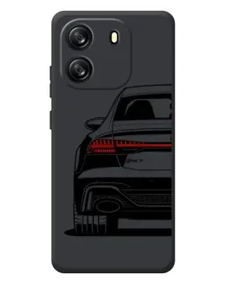 Чехол для Blackview Oscal Flat 1C с картинкой «Задняя часть Audi — арт»
