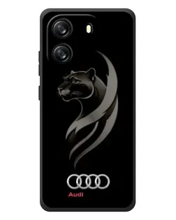Чехол для Blackview Oscal Flat 1C с картинкой «Графика — пантера и Audi»