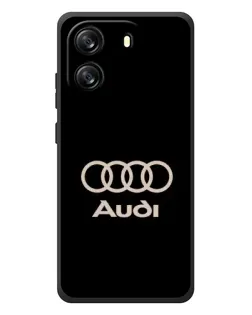 Чехол для Blackview Oscal Flat 1C с картинкой «Audi — золотой логотип»
