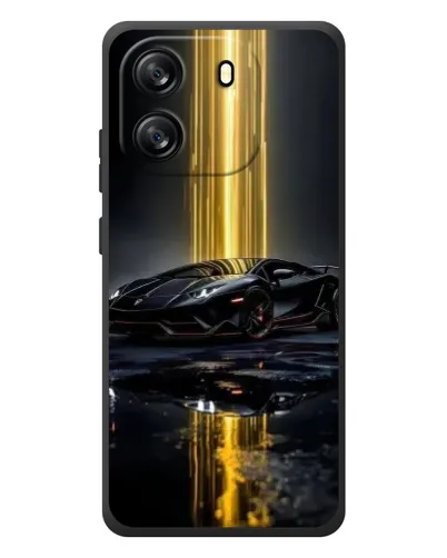 Чехол для Blackview Oscal Flat 1C с картинкой «Ночной Lamborghini драйв»