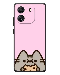 Чехол для Blackview Oscal Flat 1C с картинкой «Pusheen и печенье»