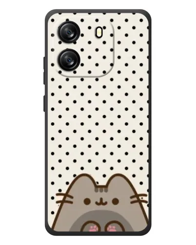 Чехол для Blackview Oscal Flat 1C с картинкой «Пушин в горошек»