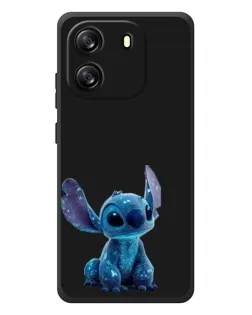 Чехол для Blackview Oscal Flat 1C с картинкой «Стич на черном»