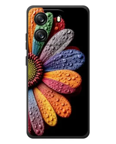 Чехол для Blackview Oscal Flat 1C с картинкой «Радужный цветок»