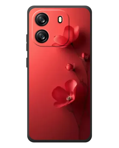 Чехол для Blackview Oscal Flat 1C с картинкой «Маковые соцветия»