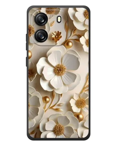 Чехол для Blackview Oscal Flat 1C с картинкой «Белие бумажние  цвети»