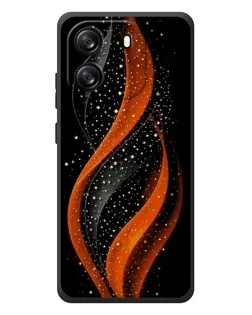 Чехол для Blackview Oscal Flat 1C с картинкой «Огненная звездная волна»
