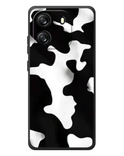Чехол для Blackview Oscal Flat 1C с картинкой «Черно-белое пятно»