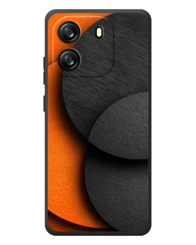 Чехол для Blackview Oscal Flat 1C с картинкой «Геометрия оранжевых кругов» Чехол для Blackview Oscal Flat 1C с картинкой «Геометрия оранжевых кругов»